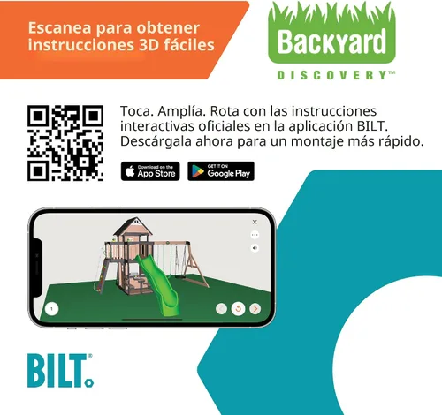 Miniatura 9 de Conjunto de columpios Backyard Discovery Canyon Creek de madera de cedro con tobogán de ola, casa de juegos, cocina de juego, área de picnic