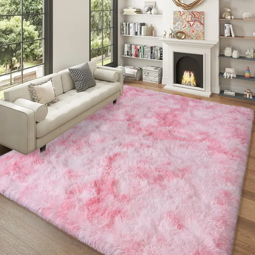 Miniatura 91 de Dssimo - Alfombra superesponjosa para la habitación, alfombra de área moderna, pequeña, suave y acogedora de felpa para niños, niñas y adolescentes