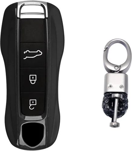 Miniatura 15 de Xotic Tech - Carcasa rígida de ABS con llavero, compatible con Porsche Cayenne, Panamera, Boxster, Cayman Carrera 918 Spyder Macan, llave