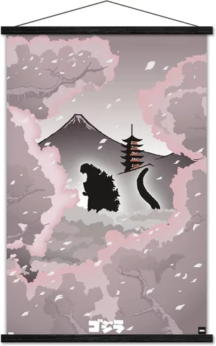 Miniatura 6 de Trends International Godzilla - Póster de pared tipo telón de fondo, 34 pulgadas de largo x 22.4 pulgadas, versión premium sin marco