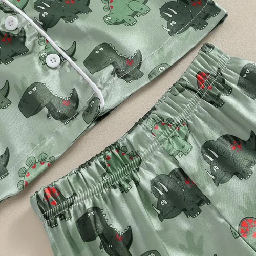Miniatura 117 de Conjunto de pijama de manga larga con botones para niña pequeña, conjunto de ropa de dormir