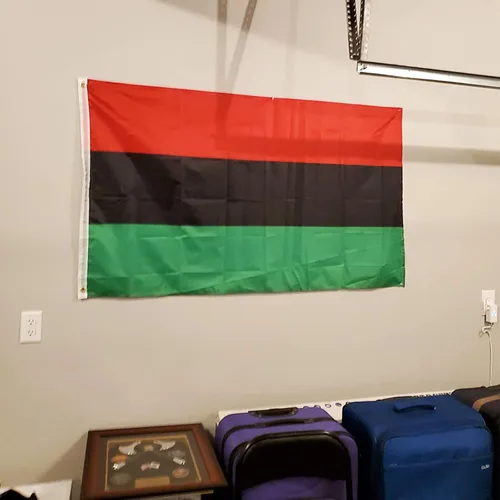 Miniatura 3 de TOPFLAGS Bandera afroamericana panafricana para exteriores, 3 x 5 pies, ojales de latón para decoración africana del hogar, interiores y exteriores