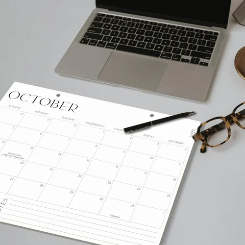 Miniatura 7 de Calendario de escritorio estético 2026, desde junio de 2025 hasta diciembre de 2026, calendario minimalista grande de escritorio/pared 2025-2026