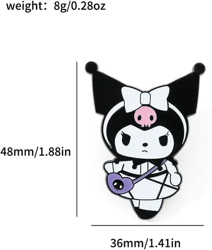 Miniatura 2 de Broche de gatito esmaltado con solapa Kawaii de dibujos animados Pins Ropa Mochila Decoración Accesorios Regalo para Niñas Niños Mujeres