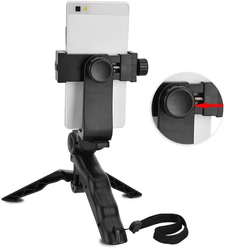 Miniatura 7 de Soporte de clip para teléfono celular, trípode resistente compatible con iPhone, teléfonos inteligentes, para trípode resistente, para trípode