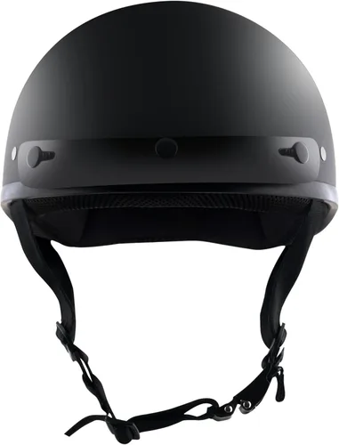 Miniatura 2 de Detour Helmets D.O.T. - Medio casco negro plano para motociclistas con visera extraíble