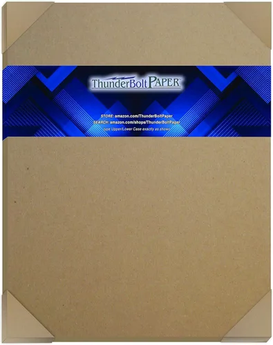 Miniatura 9 de 100 hojas de aglomerado de 20 puntos (punto) 8.5 x 14 pulgadas, peso legal, calibre .020, cartón grueso, artesanía, tablero de papel kraft marrón
