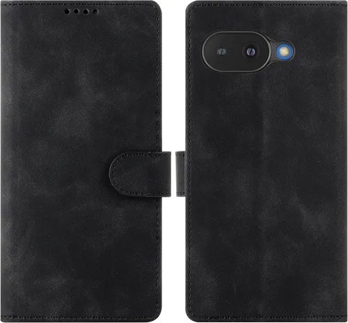 Miniatura 11 de Funda tipo cartera con tapa para Google Pixel 6a, [piel sintética + parachoques de TPU] [3 ranuras para tarjetas] [función de soporte]