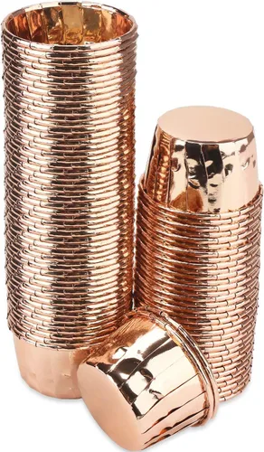 Miniatura 21 de EUSOAR Vasos para hornear, 50 forros para cupcakes de 3.5 onzas, forros para magdalenas de Navidad, envoltorios de cupcakes, papel para magdalenas