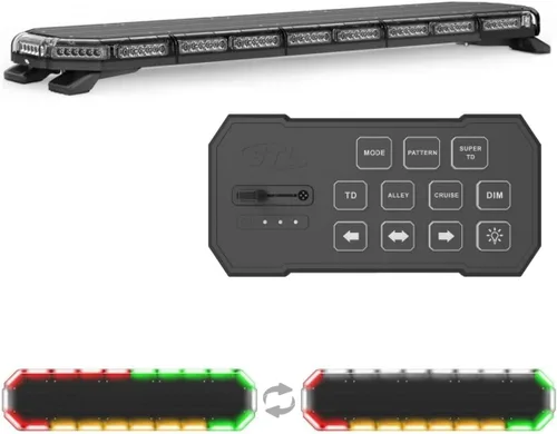 Miniatura 15 de SpeedTech Lights Super Takedown K-Force Elite 47 Barra de luz LED – 180 LED, 540 W montaje en techo advertencia de emergencia para policía, Ámbar