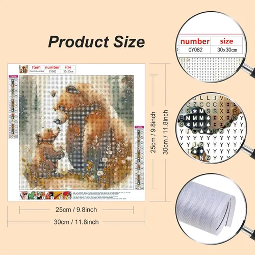 Miniatura 2 de Stalente Kits de pintura de diamantes para adultos, kits de arte de diamantes 5D para principiantes, pintura de diamante redonda para decoración