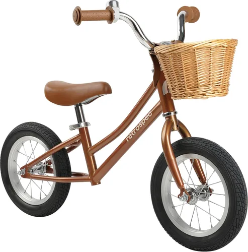 Miniatura 4 de Retrospec Baby Beaumont - Bicicleta de equilibrio para niños pequeños sin pedales, con neumáticos con amortiguación llenos de aire para niños y Rubor
