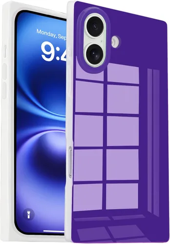 Miniatura 50 de Funda rectangular compatible con iPhone 15 Neon para mujer, diseño de lujo de fluorescencia brillante, flexible, suave, delgada, de gel de goma TPU