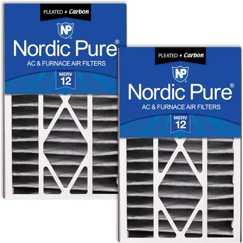 Miniatura 9 de Nordic Pure 16 x 25 x 5 (tamaño real: 15 5/8 x 24 1/8 x 4 7/8) Filtro de aire Air Bear Merv 8 de repuesto para reducción de olores de carbono puro