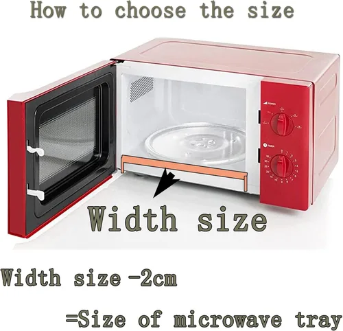 Miniatura 7 de Microwave Plate Round Glass Tray Microwave Oven Cooking Plate , For 9.6" 10.6'' 12.4'' Microwave Oven Flat Turntable Plate Replacement Flat Base