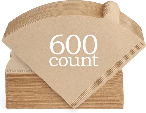 Miniatura 11 de Niveaya 200 filtros de café – Tamaño 02, filtro de café de papel natural, sin soplado, desechable para verter sobre y goteo (2-4 tazas)