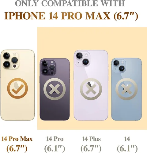 Miniatura 5 de Funda de teléfono de caballo negro compatible con iPhone 14 Pro Max, funda de caballo exquisita y fresca para iPhone 14 Pro Max, funda protectora