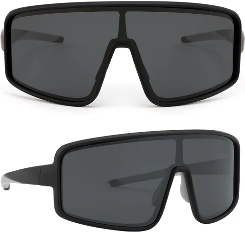 Karsaer Vision - Gafas de sol deportivas para hombres y mujeres, gafas de sol de béisbol para jóvenes, niños, adolescentes y niñas Negro