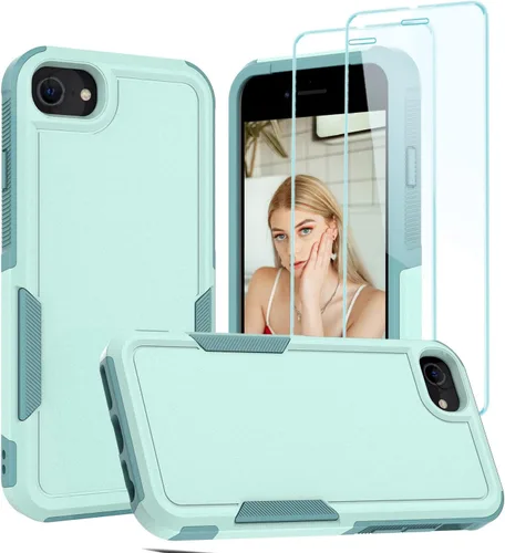Miniatura 53 de Jeylly Funda para iPhone SE/Funda para iPhone 5S, Exterior de Plástico Duro que Absorbe Golpes + Interior de Silicona de Goma Defensor contra