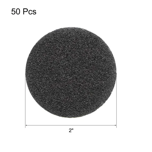 Miniatura 2 de uxcell Disco de lijado de gancho y bucle de 2 pulgadas, carburo de silicio húmedo/seco, grano 60, 50