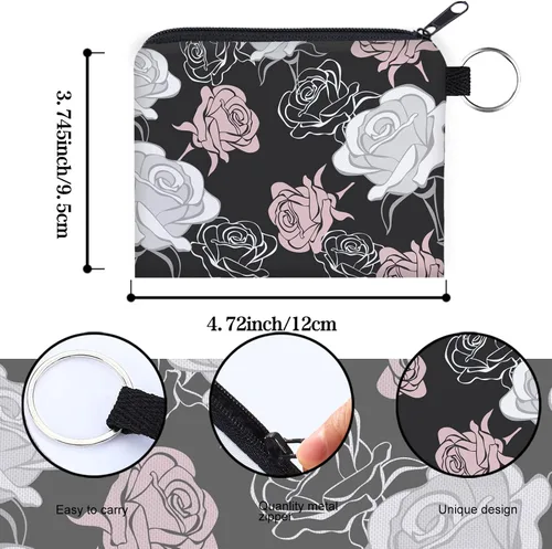 Miniatura 2 de Bolsa de maquillaje, bolsa de viaje, bolsa de cosméticos, organizador de artículos de tocador con cremallera pequeña para mujer, Paquete de 10
