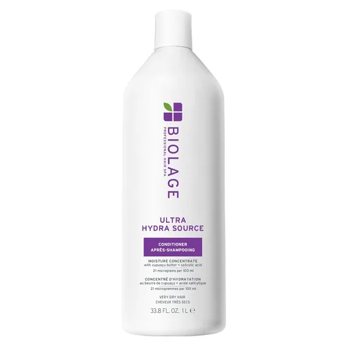 Biolage Ultra Hydra Source - Acondicionador, acondiciona intensamente, para cabello muy seco, grueso y áspero, infundido con microdosis de manteca
