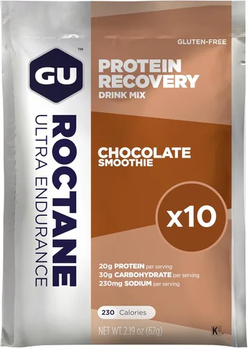 GU Energy Roctane Ultra Endurance - Mezcla de bebida de recuperación de proteínas, sin gluten y kosher, apoyo de recuperación después de cualquier