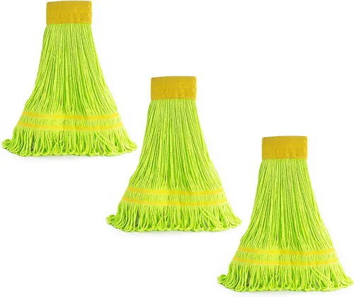 Miniatura 12 de Matthew - Trapeador de microfibra de limpieza resistente, repuesto de cabezal de trapeador húmedo, excelente absorción, capacidad de lavado premium
