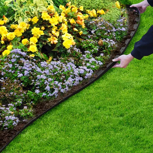 Miniatura 2 de Hugeleaf Borde de Paisajismo de 2 Pulgadas de Alto 60 Pies Borde de Jardín con 60 Estacas, Borde de Plástico para Paisajismo, Césped, Macizos