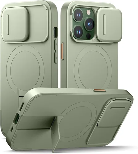 Miniatura 80 de SURITCH - Funda para iPhone 17 Pro Max con cubierta de control de cámara, cubierta para cámara y soporte ajustable, compatible con MagSafe, a prueba