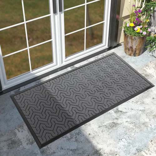 Miniatura 85 de Yimobra Alfombra para Puerta Delantera Exterior Entrada 29.5x17, Impermeable Resistente Alfombras Exteriores para Puerta Delantera, Alfombra
