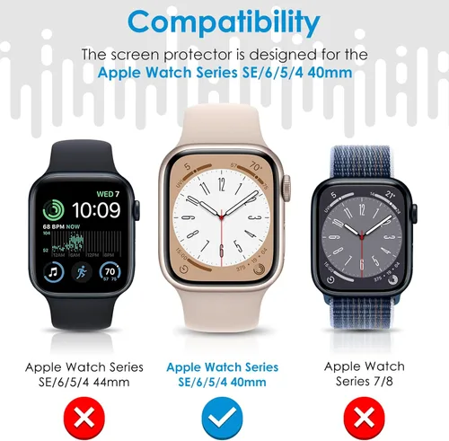 Miniatura 2 de UniqueMe Paquete de 8 protectores de pantalla para Apple Watch Series 11/10 de 42 mm - [TPU suave, no de vidrio][Sin burbujas] iWatch, protección
