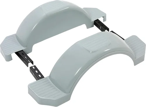 Miniatura 10 de HECASA - Par Negro de Defensas de Remolque de Eje Único para Falda de Neumático de Barco de 13 Pulgadas - 39.7 Pulgadas de Largo x 8.8 Pulgadas