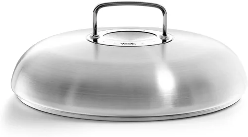 Miniatura 4 de Fissler Original-Profi Collection - Sartén de acero inoxidable de 9.5 pulgadas con tapa de metal de cúpula alta, todas las estufas incluyen