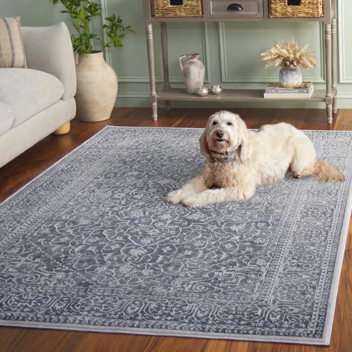 Miniatura 87 de SAFAVIEH Alfombra 10x14 - Colección Reflection - Grande - Beige y Crema, Sin Desprendimiento y Fácil Limpieza, Ideal para Sala de Estar, Dormitorio