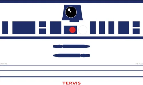 Miniatura 2 de Tervis Traveler - Vaso aislado de triple pared R2-D2 Artoo de Star Wars para viaje mantiene las bebidas frías y calientes, 30 onzas, acero inoxidable