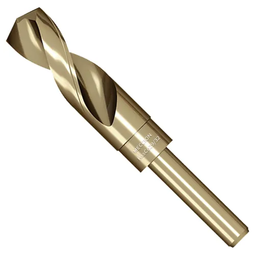 Miniatura 18 de Meccion Broca de cobalto 9/16 pulgadas, acero de alta velocidad, M35, vástago reducido, broca helicoidal para metal, hierro fundido, acero
