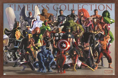 Miniatura 9 de Marvel Comics Group - Póster de pared, 22.4 pulgadas de largo x 14.7 W, versión enmarcada de madera de granero
