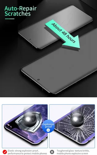 Miniatura 4 de 2 piezas de película de hidrogel mate antihuellas para Samsung Galaxy Note10+ 5G 4G 6.8 pulgadas Note 10 Plus Protector de pantalla de TPU suave
