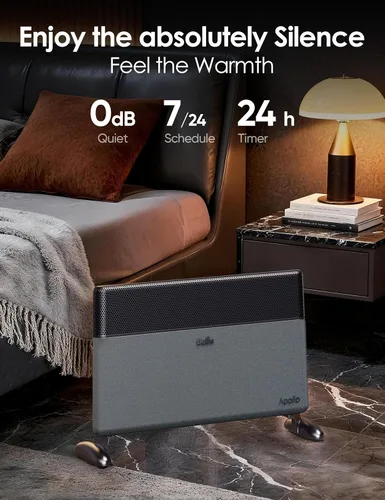 Miniatura 7 de Ballu Calentador de espacio de panel de convección para habitación grande, calentador silencioso inteligente con termostato programable, control