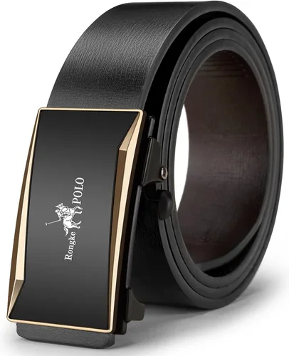 Oyifan Cinturón negro para hombre, cinturón de diseñador de cuero genuino para hombre, cinturón de moda para hombre, cinturón casual para hombre