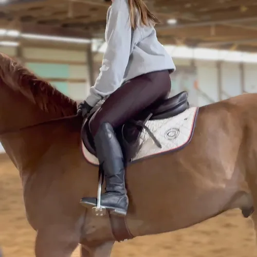 Miniatura 9 de K898 Pantalones de equitación para mujer, mallas ecuestres de silicona con bolsillo