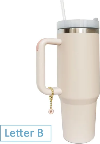 Miniatura 4 de Accesorios de dije de letra para vaso Stanley, 2 unidades, identificación con inicial de nombre, personalizable, para vaso Stanley