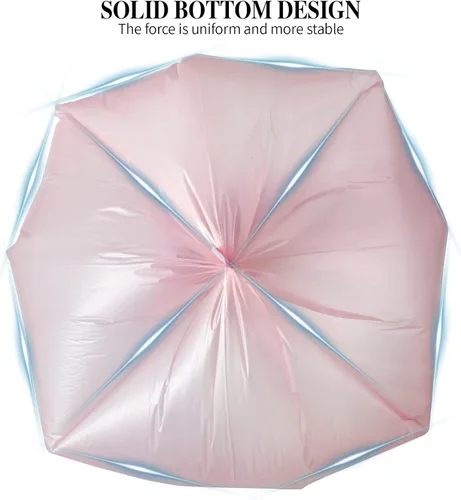 Miniatura 5 de 3 rollos de bolsas de basura pequeñas – 60 unidades duraderas de 4 galones bolsas de basura pequeñas para el hogar, oficina, cocina, baño, 60