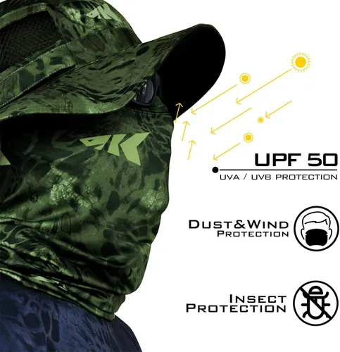 Miniatura 2 de KastKing Sol Armis - Polaina para el cuello, máscara facial UPF 50, máscara de protección solar UV para hombres y mujeres, pesca, senderismo