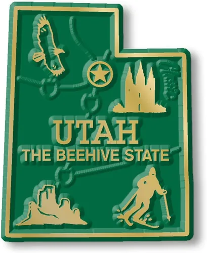 Miniatura 3 de Imán con diseño de mapa de estado, Complete State Map Magnet Collection