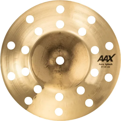 SABIAN Platillo AAX Aero Splash de 8 pulgadas, acabado brillante