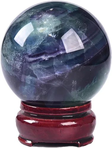Miniatura 140 de JIC Gem Esfera de cristal de cuarzo Pietersite, bola de cristal decorativa azules y marrones dorados para meditación, decoraciones de mesa