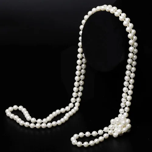 Miniatura 3 de BABEYOND - Collar de perlas sintéticas estilo art deco de la década de 1920, collar de perlas largas para fiesta de disfraces de estilo Gatsby