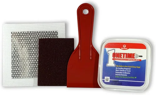 Miniatura 7 de Red Devil 0549 ONETIME - Kit de pared ligero Spackling Patch-A-Pared, 1/2 pinta, fabricado en Estados Unidos